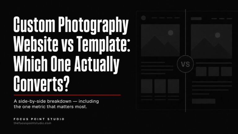 Custom Photography Website vs Template